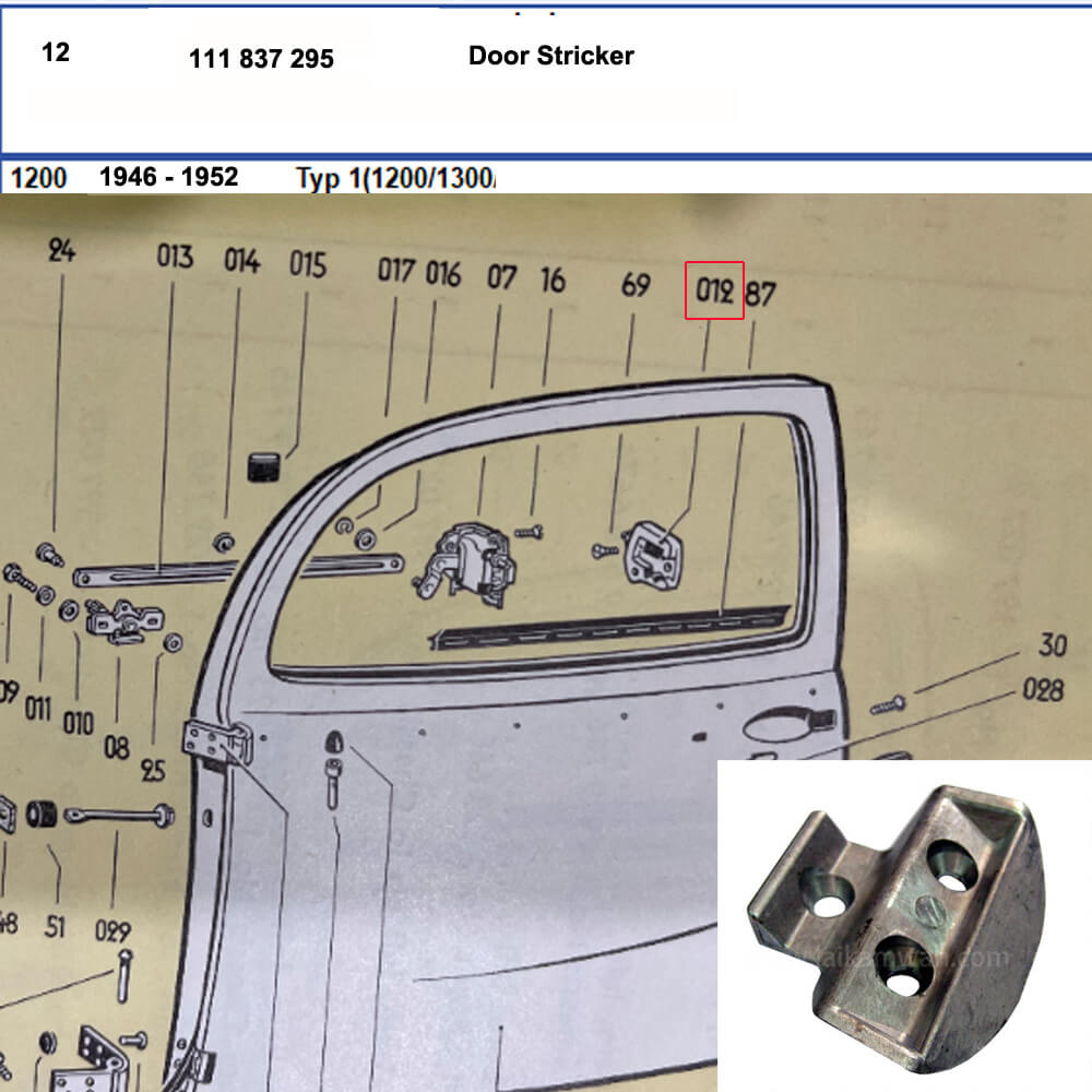 Lai Kam Wah Sdn. Bhd. Specialist in VW Aircooled Parts - 111837295 - Door Striker