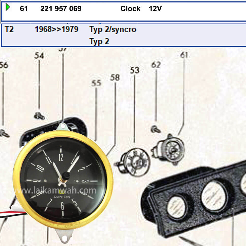 Lai Kam Wah Sdn. Bhd. Specialist in VW Aircooled Parts - 221957069 - Clock