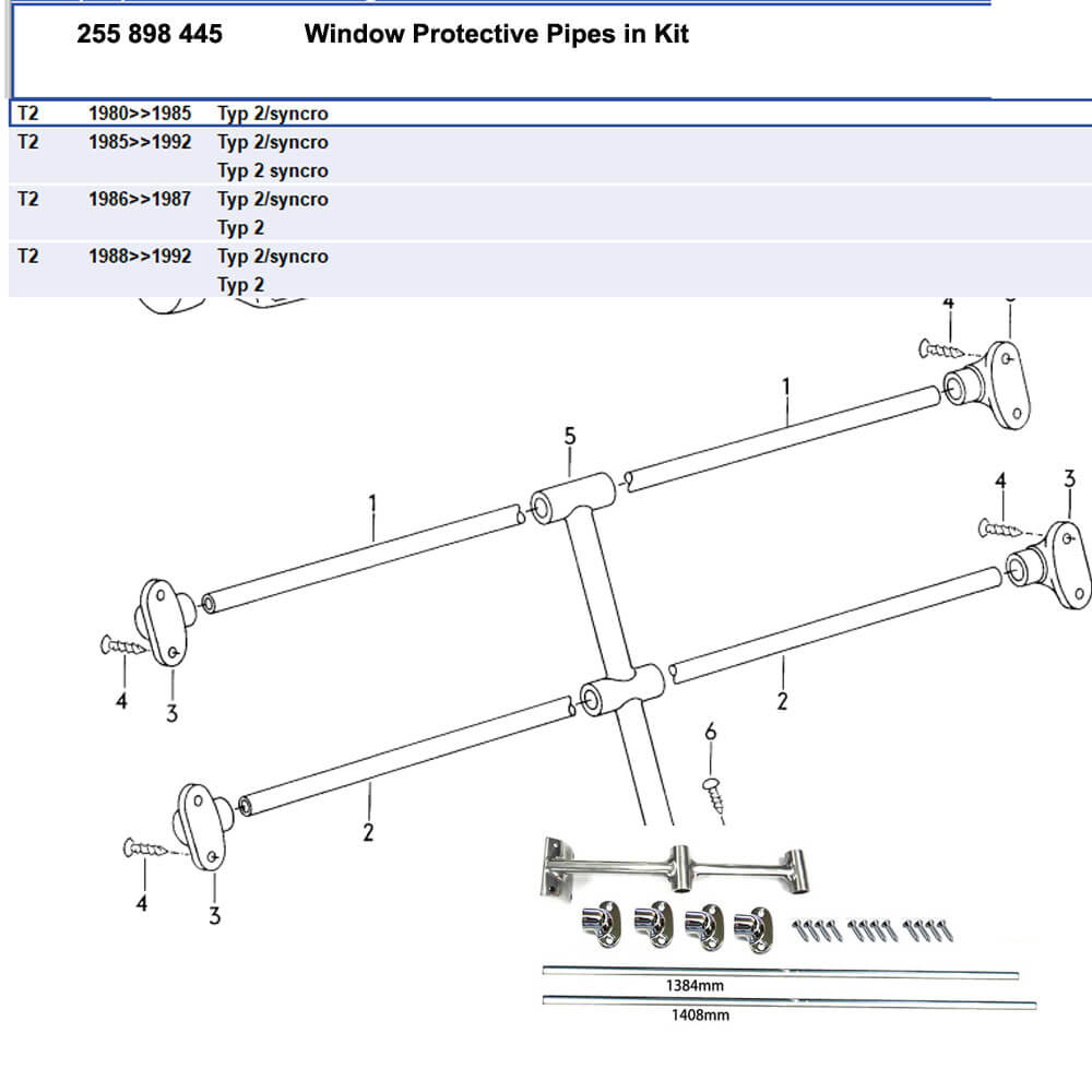 Lai Kam Wah Sdn. Bhd. Specialist in VW Aircooled Parts - 255898445 - Jail Bar Kit