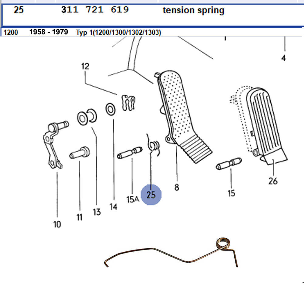 Lai Kam Wah Sdn. Bhd. Specialist in VW Aircooled Parts - 311721619 - Clutch Spring