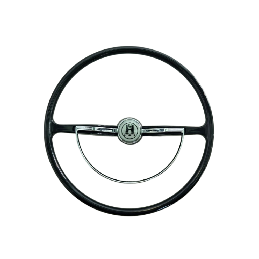 Lai Kam Wah Sdn. Bhd. Specialist in VW Aircooled Parts - 311415651AB-BW - Vintage Volkswagen Steering Wheel With Wolfsburg Crest Horn Cap