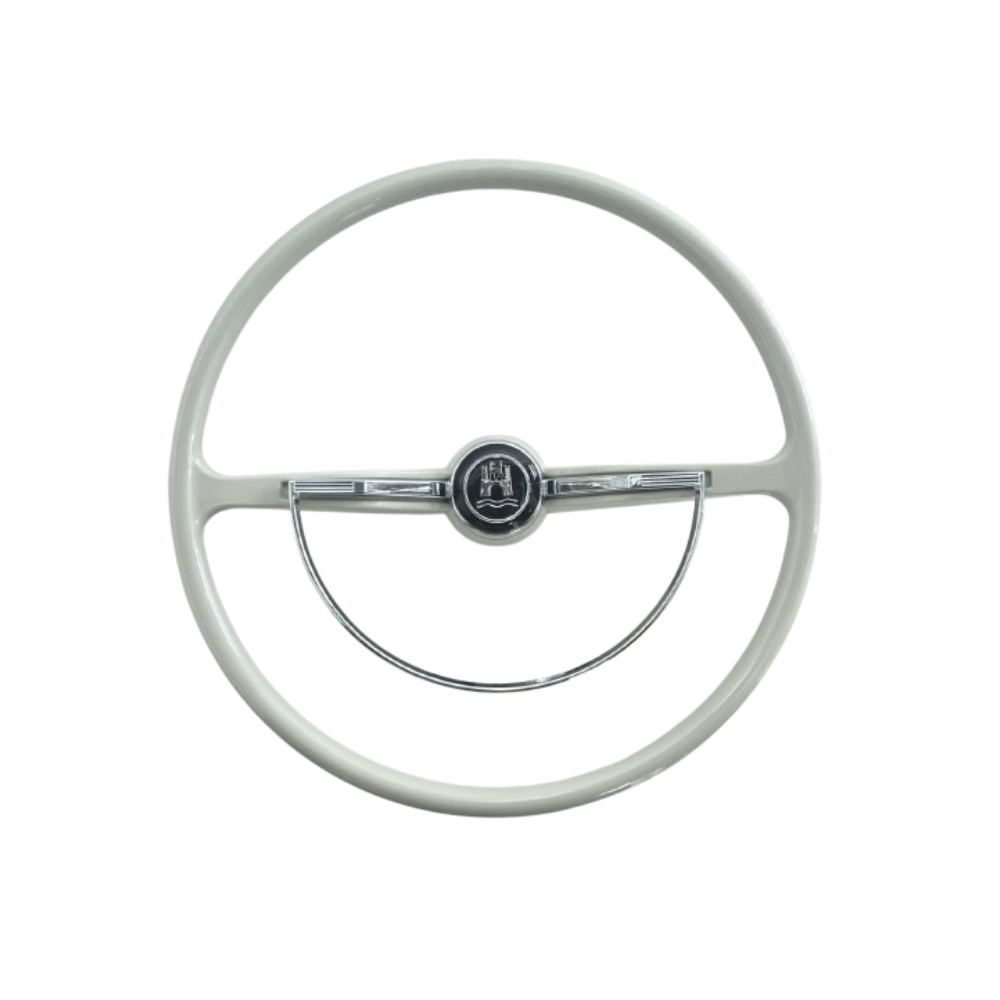Lai Kam Wah Sdn. Bhd. Specialist in VW Aircooled Parts - 311415651AG-BS - Vintage Volkswagen Steering Wheel With Wolfsburg Crest Horn Cap