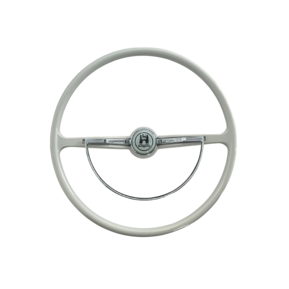 Lai Kam Wah Sdn. Bhd. Specialist in VW Aircooled Parts - 311415651AG-BW - Vintage Volkswagen Steering Wheel With Wolfsburg Crest Horn Cap