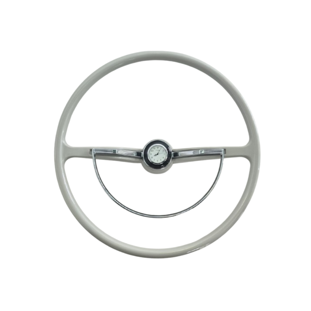 Lai Kam Wah Sdn. Bhd. Specialist in VW Aircooled Parts - 311415651AG-Clock - Vintage Volkswagen Steering Wheel With Clock Horn Cap