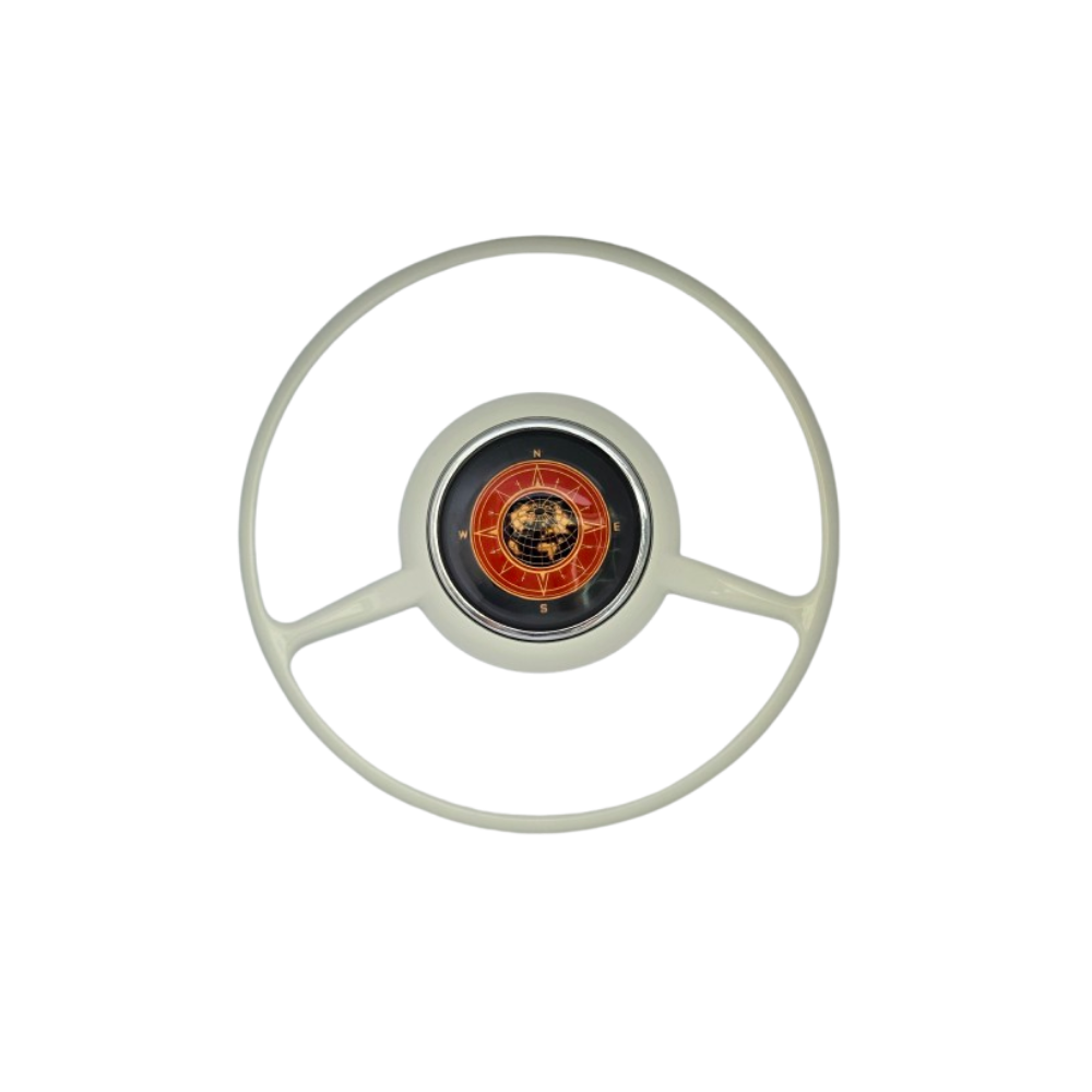 Lai Kam Wah Sdn. Bhd. Specialist in VW Aircooled Parts - 64434781101BG - Globe Full Horn Ring With Rubber Gasket For Porsche 356