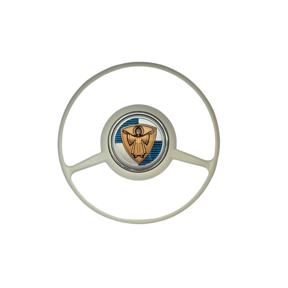 Lai Kam Wah Sdn. Bhd. Specialist in VW Aircooled Parts - 64434781101BA - Munchen Kinderboy Full Horn Ring With Rubber Gasket For Porsche 356