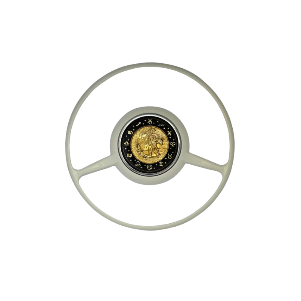Lai Kam Wah Sdn. Bhd. Specialist in VW Aircooled Parts - 64434781101SC - St.Christopher Full Horn Ring With Rubber Gasket For Porsche 356
