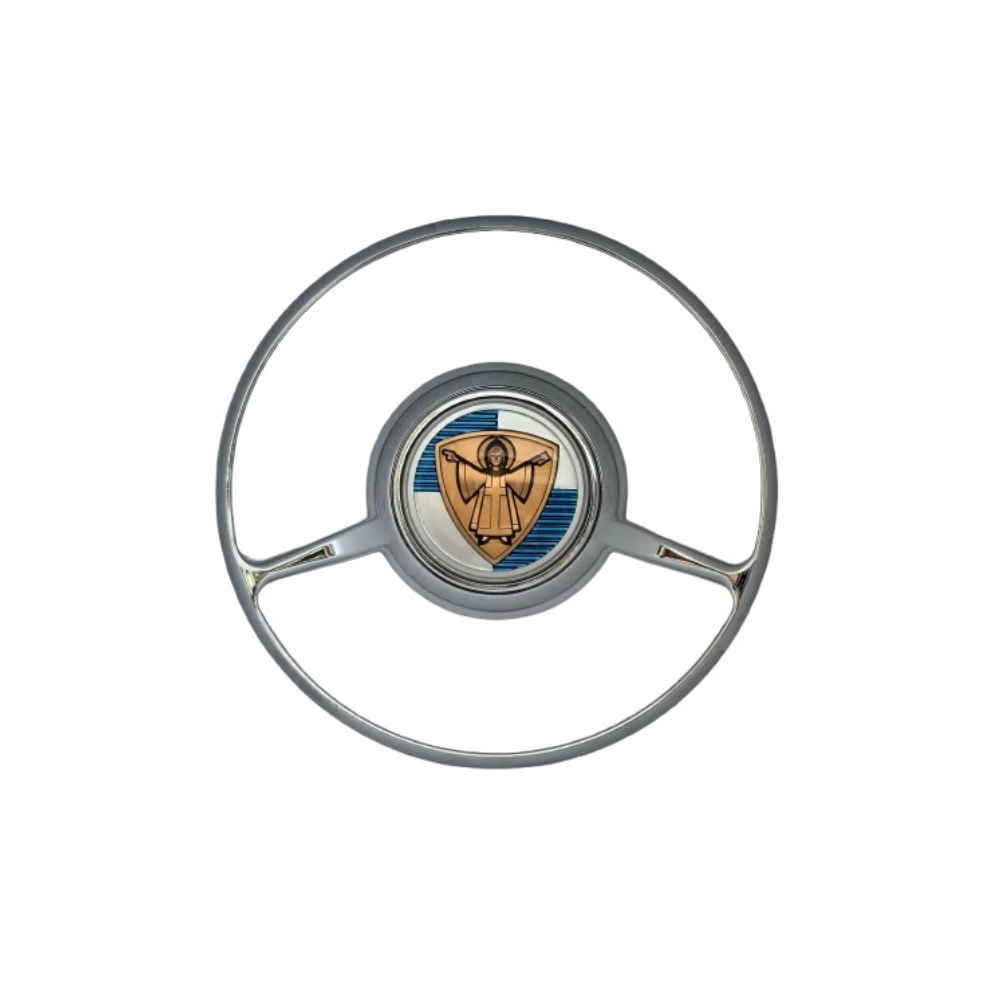 Lai Kam Wah Sdn. Bhd. Specialist in VW Aircooled Parts - 64434781102BA - Munchen Kinderboy Full Horn Ring With Rubber Gasket For Porsche 356