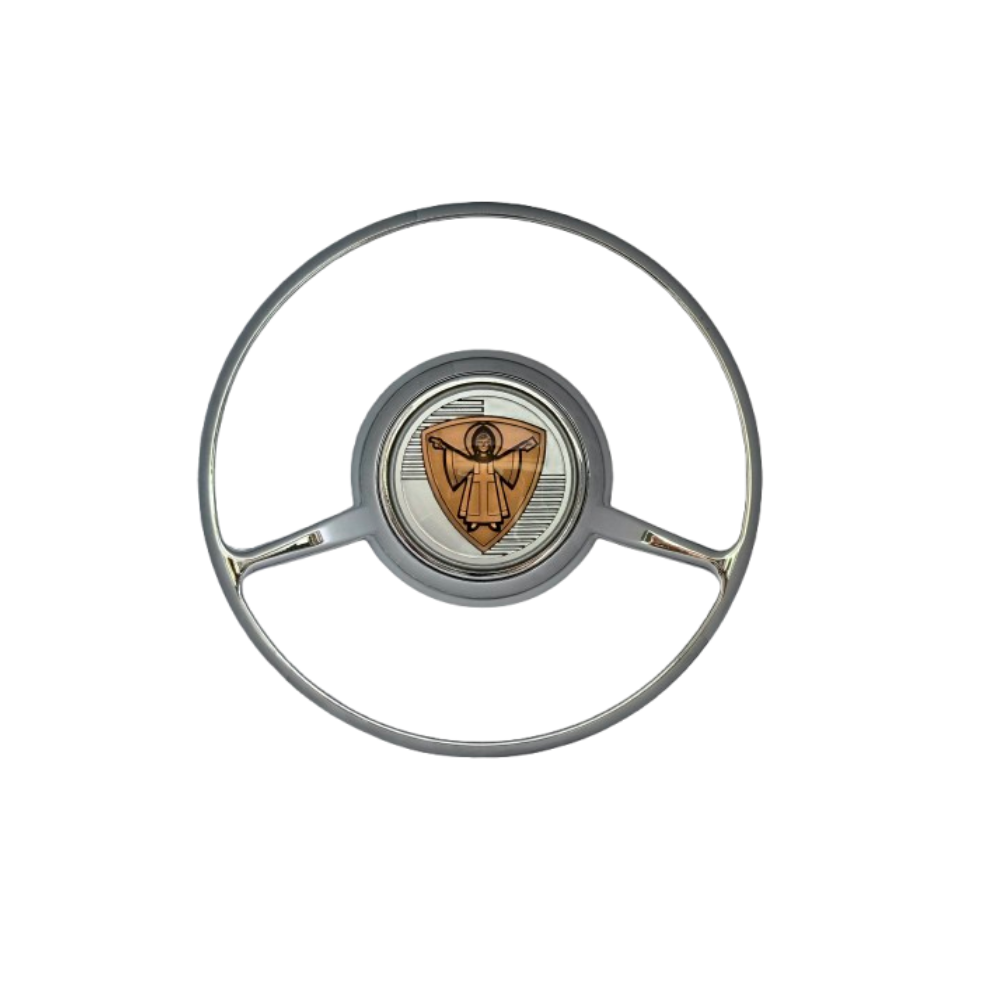 Lai Kam Wah Sdn. Bhd. Specialist in VW Aircooled Parts - 64434781102GA - Munchen Kinderboy Full Horn Ring With Rubber Gasket For Porsche 356