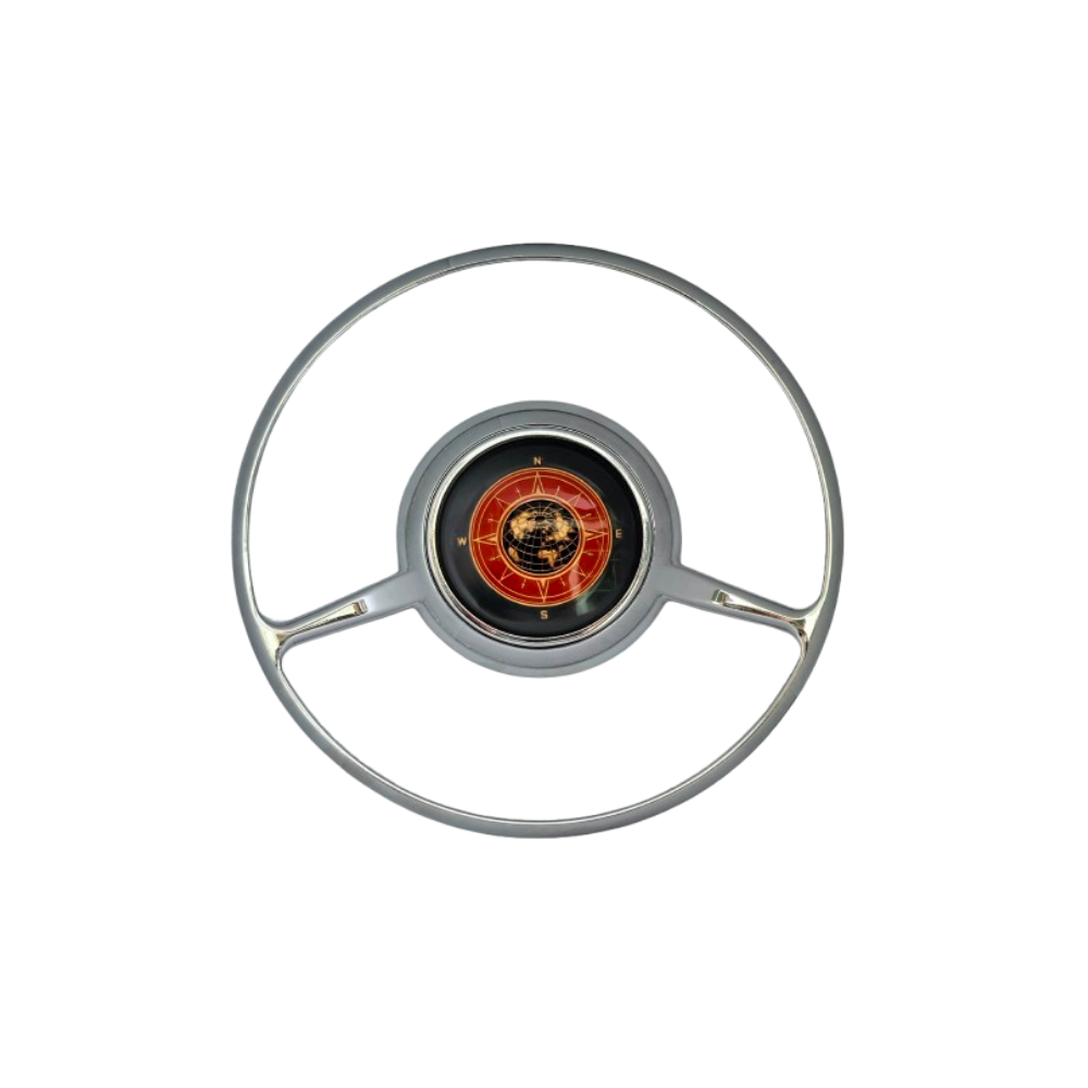 Lai Kam Wah Sdn. Bhd. Specialist in VW Aircooled Parts - 64434781102BG - Globe Full Horn Ring With Rubber Gasket For Porsche 356