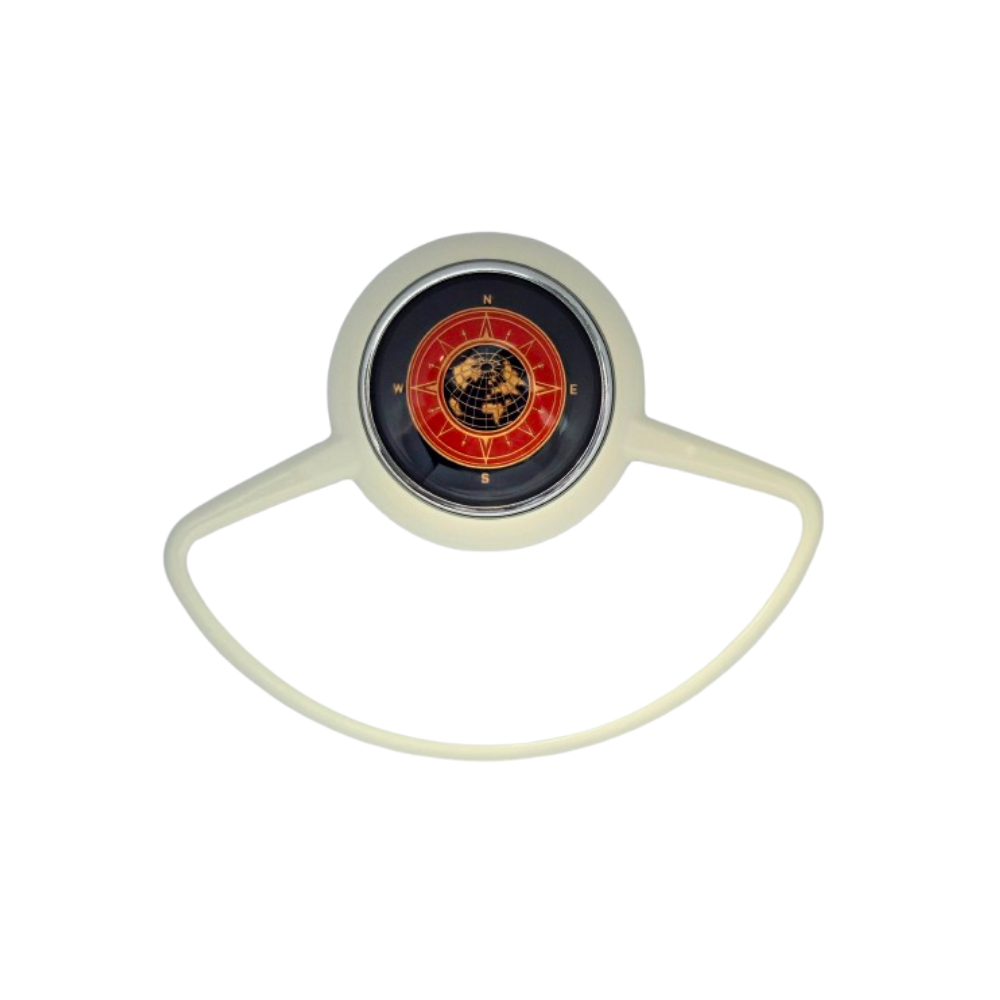 Lai Kam Wah Sdn. Bhd. Specialist in VW Aircooled Parts - 35647208WG - Globe Half Moon Horn Ring With Rubber Gasket For Porsche 356