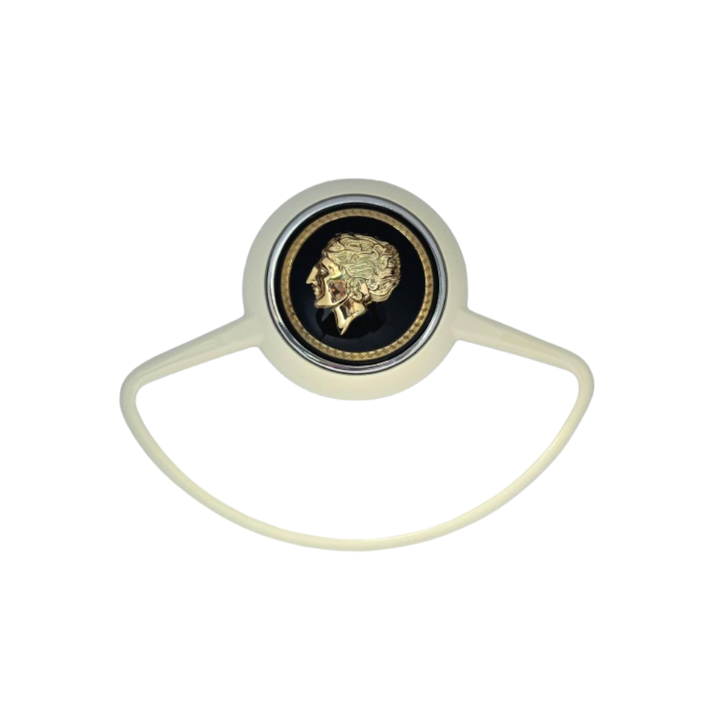 Lai Kam Wah Sdn. Bhd. Specialist in VW Aircooled Parts - 35647208GL - Golden Lady Half Moon Horn Ring With Rubber Gasket For Porsche 356