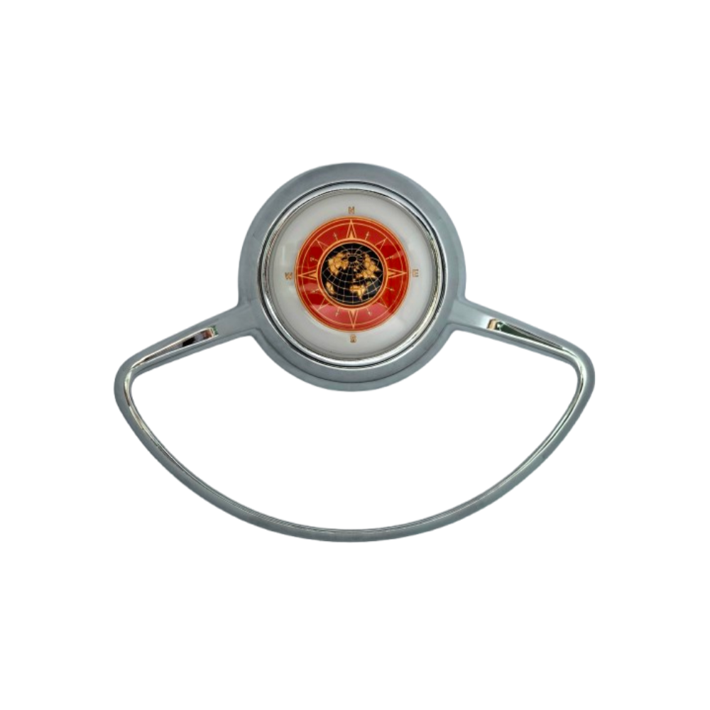 Lai Kam Wah Sdn. Bhd. Specialist in VW Aircooled Parts - 35647209WG - Globe Half Moon Horn Ring With Rubber Gasket For Porsche 356