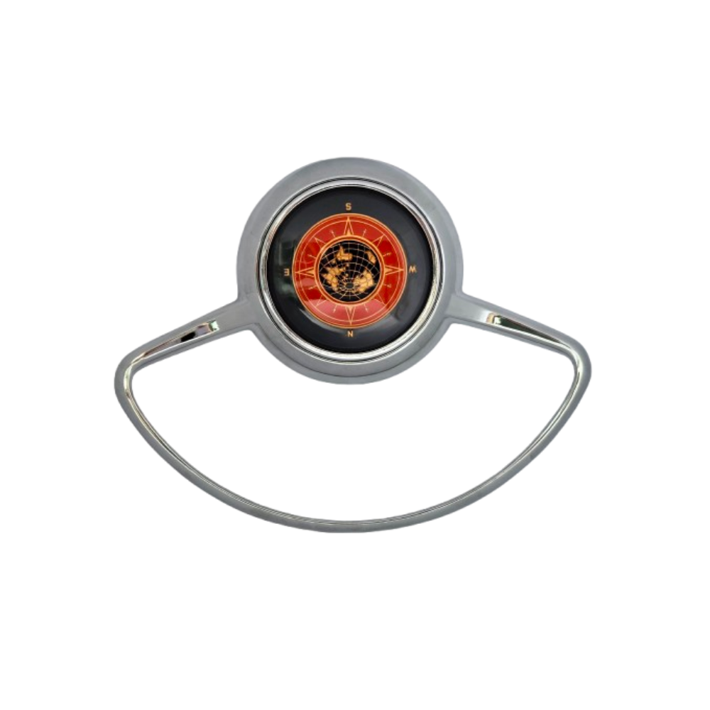Lai Kam Wah Sdn. Bhd. Specialist in VW Aircooled Parts - 35647209BG - Globe Half Moon Horn Ring With Rubber Gasket For Porsche 356