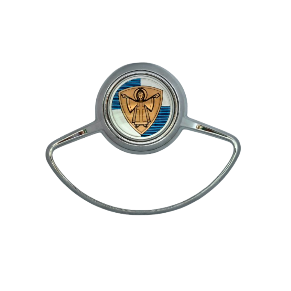 Lai Kam Wah Sdn. Bhd. Specialist in VW Aircooled Parts - 35647209BA - Munchen Kinderboy Half Moon Horn Ring With Rubber Gasket For Porsche 356