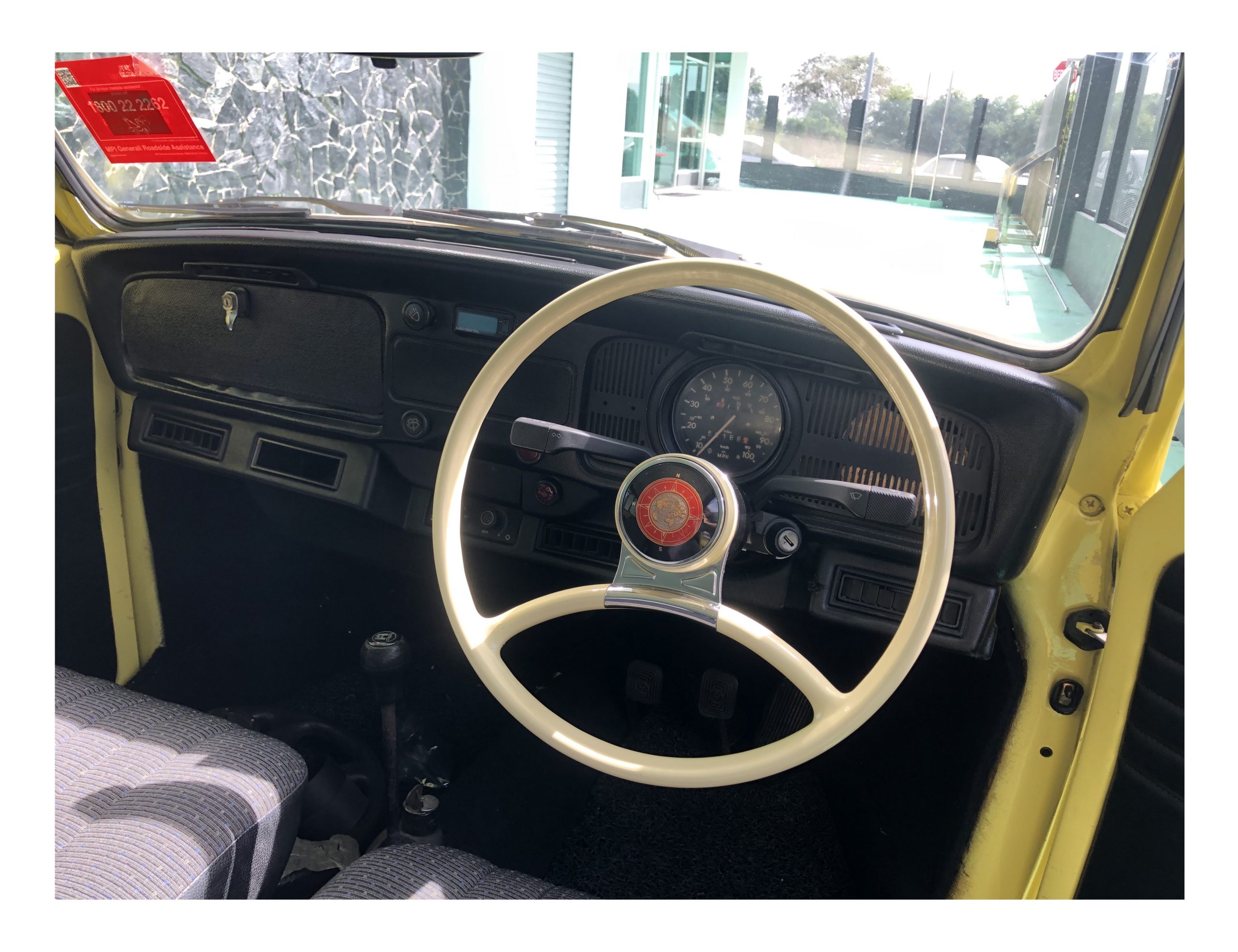 Lai Kam Wah Sdn. Bhd. Specialist in VW Aircooled Parts - VDM - Classic Design Black Global Horn Button - 82MM