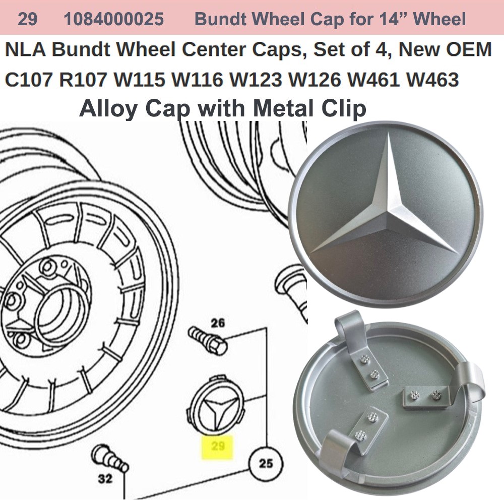 Lai Kam Wah Sdn. Bhd. Specialist in VW Aircooled Parts - 1084000025 - Bundt Wheel Cap For 14
