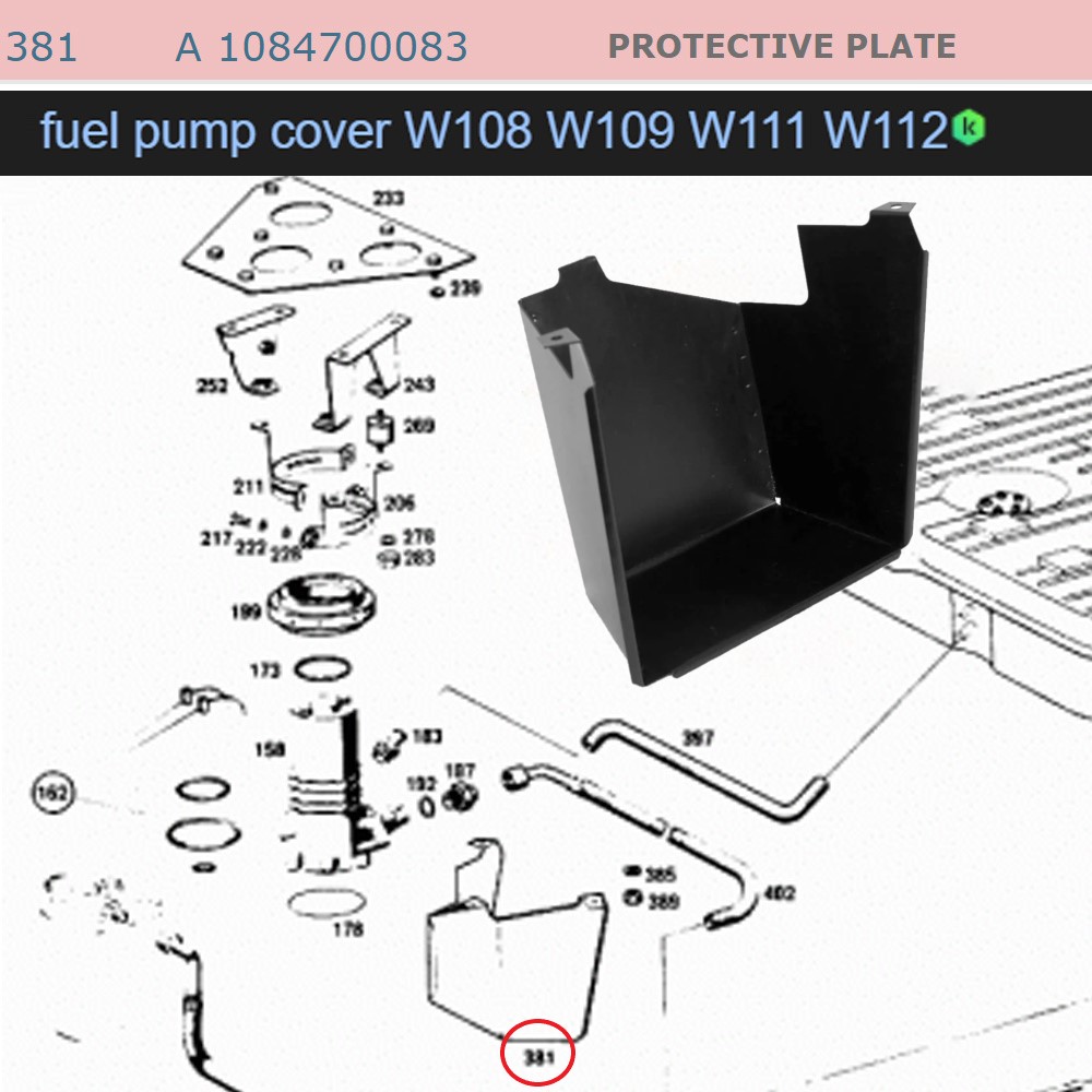 Lai Kam Wah Sdn. Bhd. Specialist in VW Aircooled Parts - 1084700083 - Fuel Pump Cover Plate