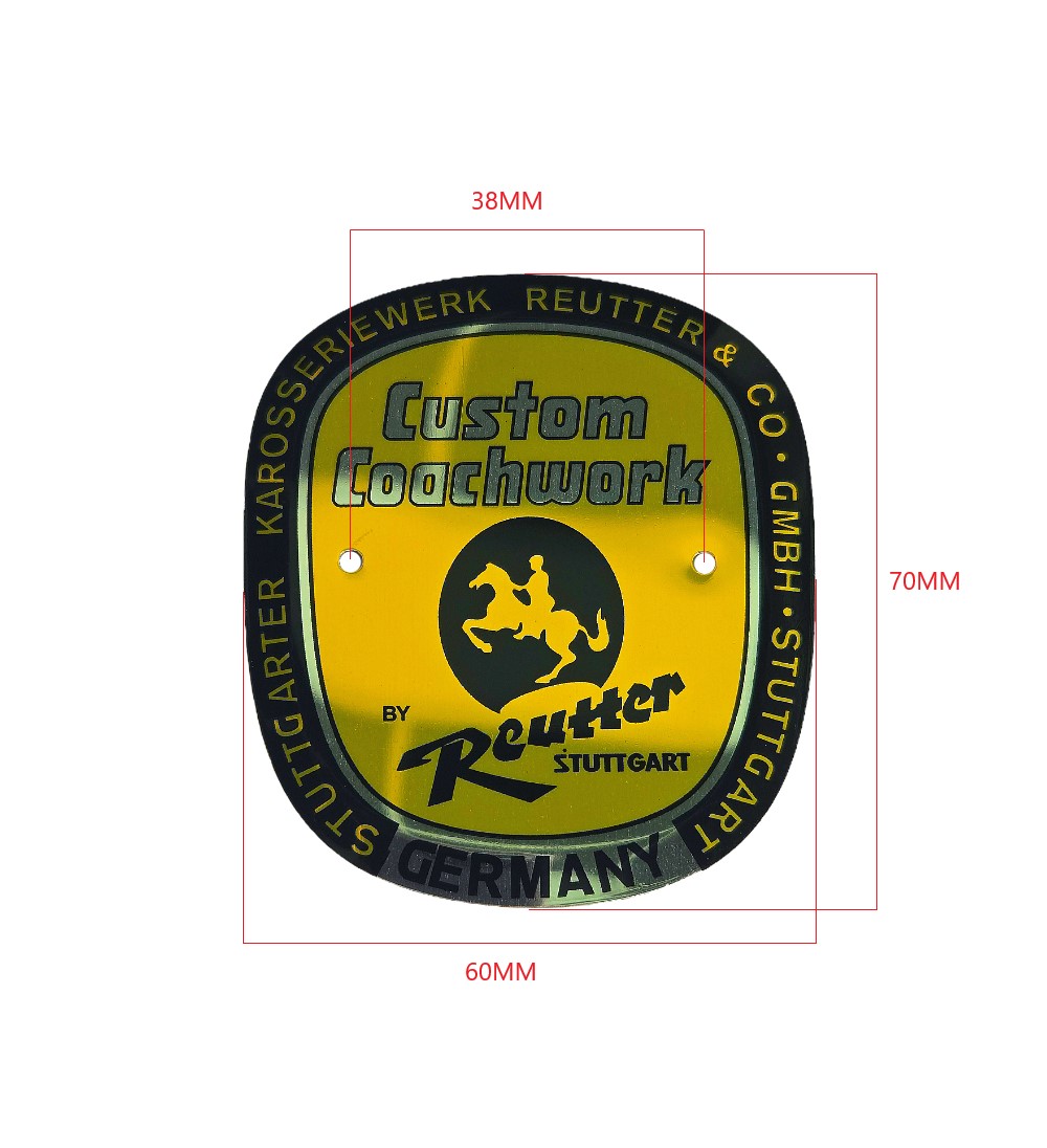 Lai Kam Wah Sdn. Bhd. Specialist in VW Aircooled Parts - PSP72300300 - Reutter Coach Builder Badge