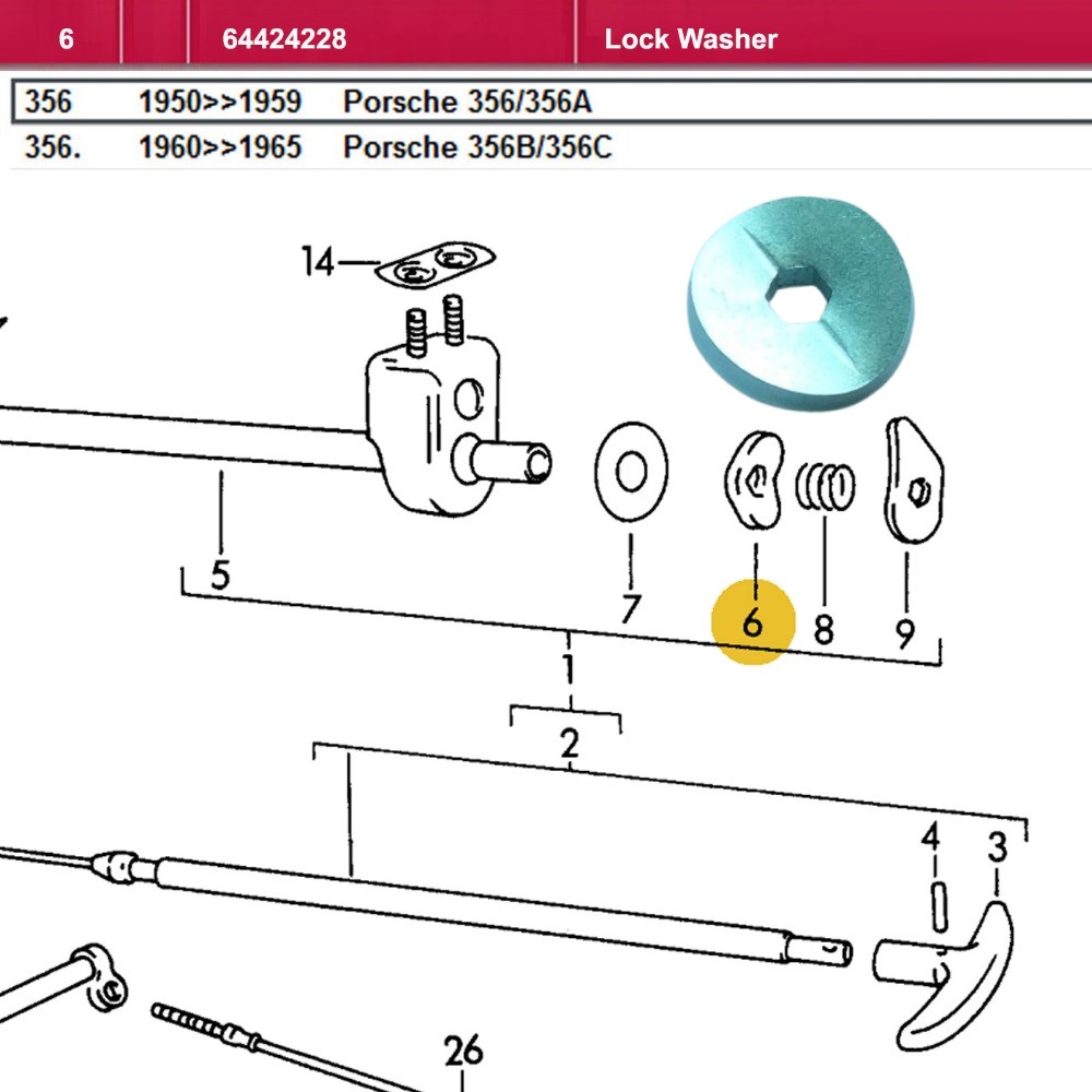 Lai Kam Wah Sdn. Bhd. Specialist in VW Aircooled Parts - 64424228 - Lock Washer