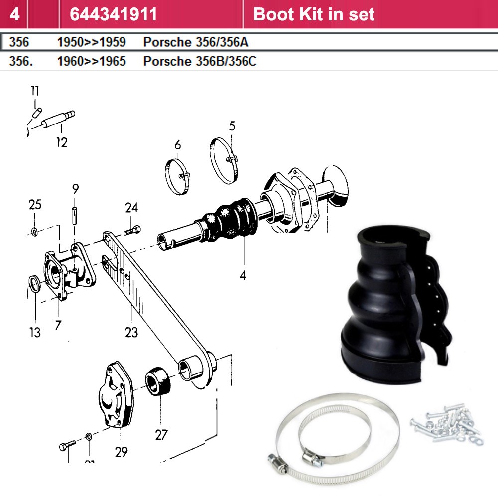 Lai Kam Wah Sdn. Bhd. Specialist in VW Aircooled Parts - 644341911 - Axle Boot Kit