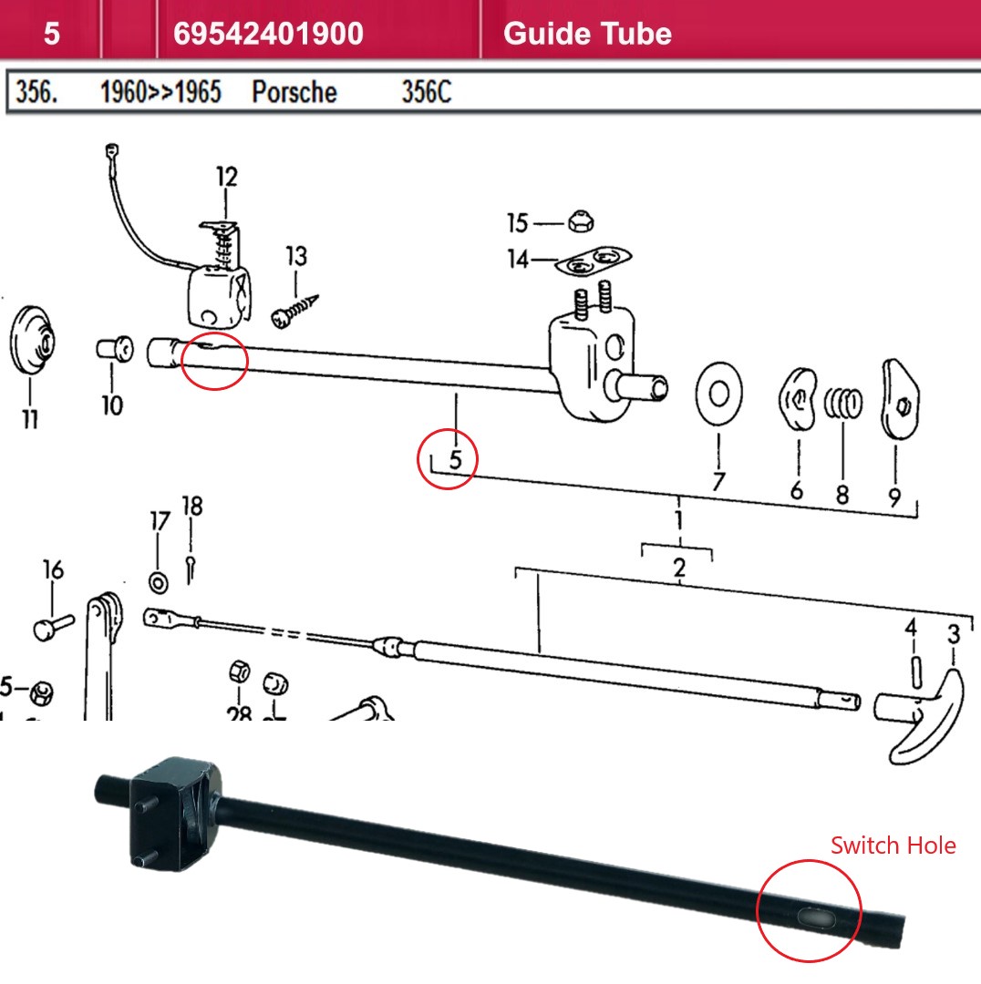Lai Kam Wah Sdn. Bhd. Specialist in VW Aircooled Parts - 69542401900 - Guide Tube