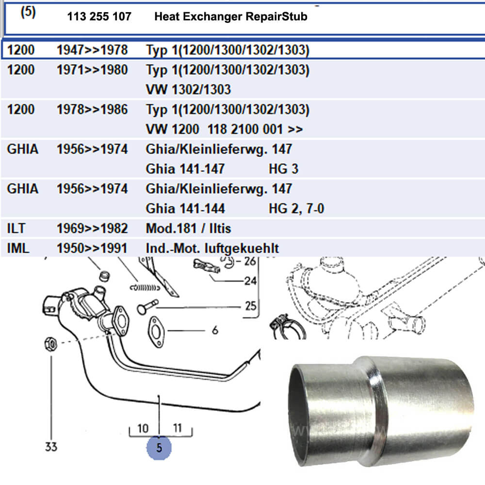 Lai Kam Wah Sdn. Bhd. Specialist in VW Aircooled Parts - 113255107 - Repair Stub