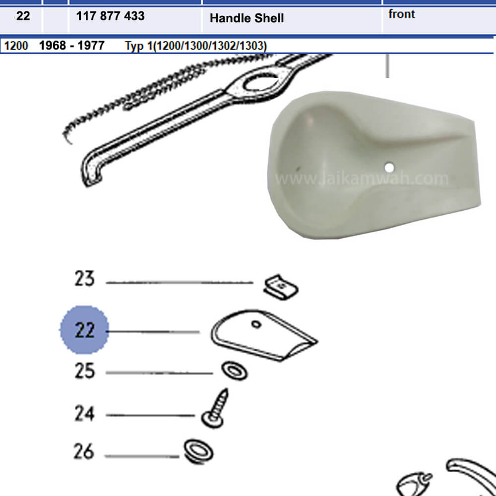 Lai Kam Wah Sdn. Bhd. Specialist in VW Aircooled Parts - 117877433 - Sun Roof Handle Guide Plate