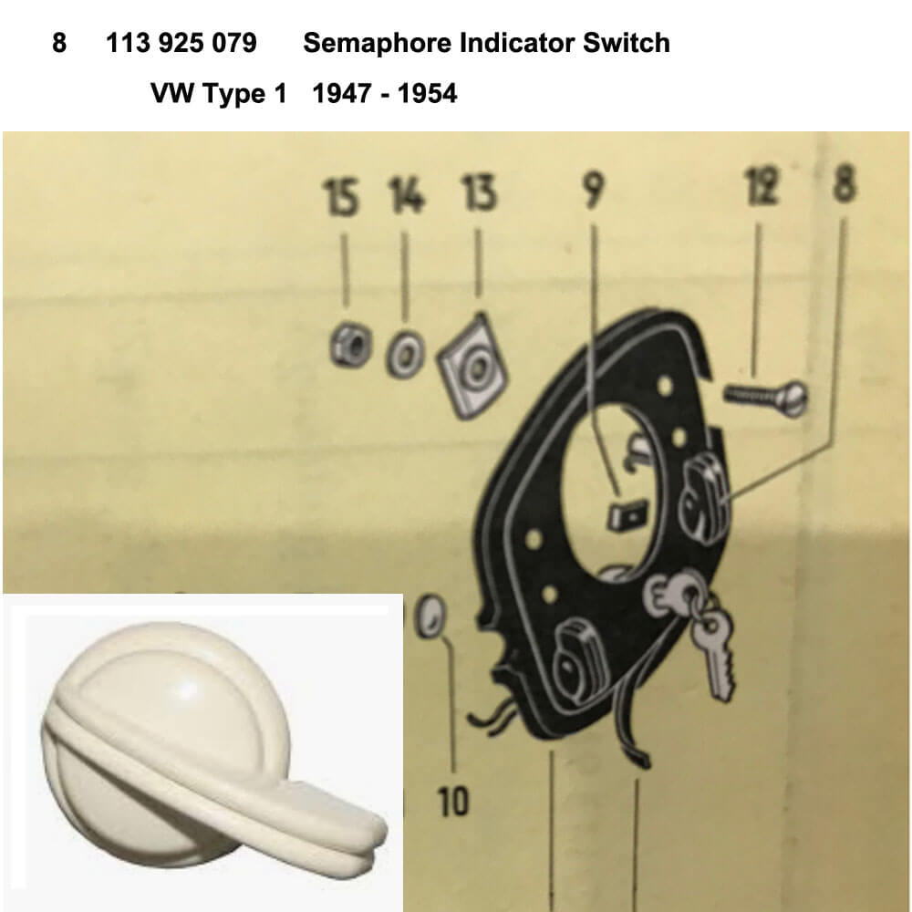 Lai Kam Wah Sdn. Bhd. Specialist in VW Aircooled Parts - 113925079 - Turn Signal Switch