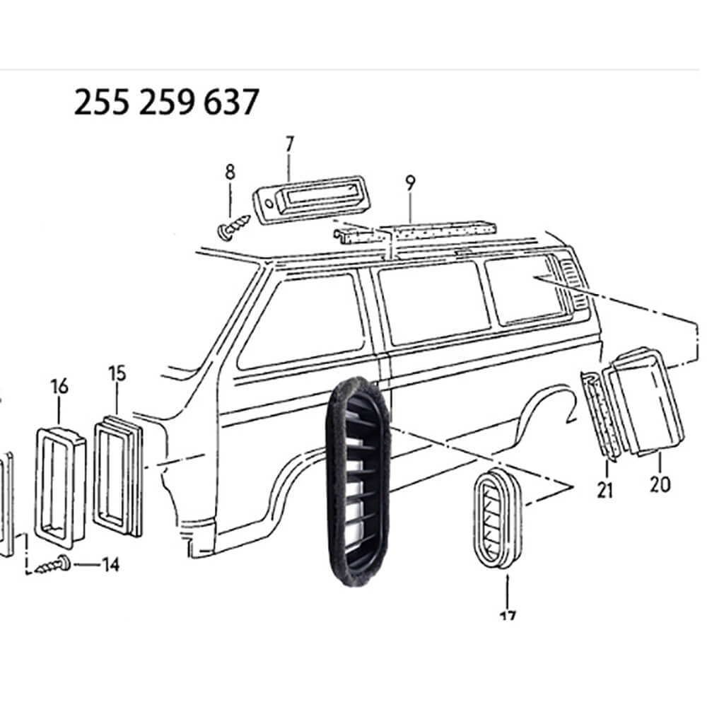 Lai Kam Wah Sdn. Bhd. Specialist in VW Aircooled Parts - 255259637 - Air Duct Seal