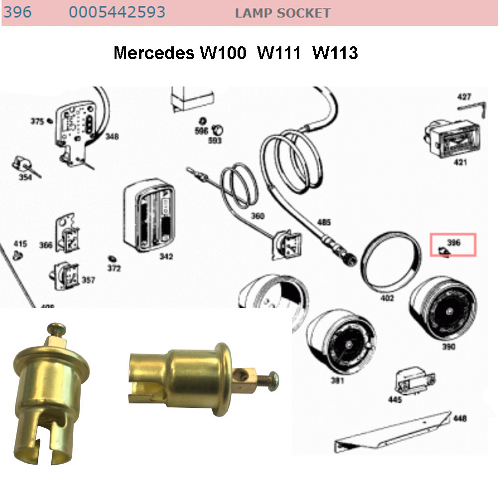 Lai Kam Wah Sdn. Bhd. Specialist in VW Aircooled Parts - 0005442593 - Lamp Socket