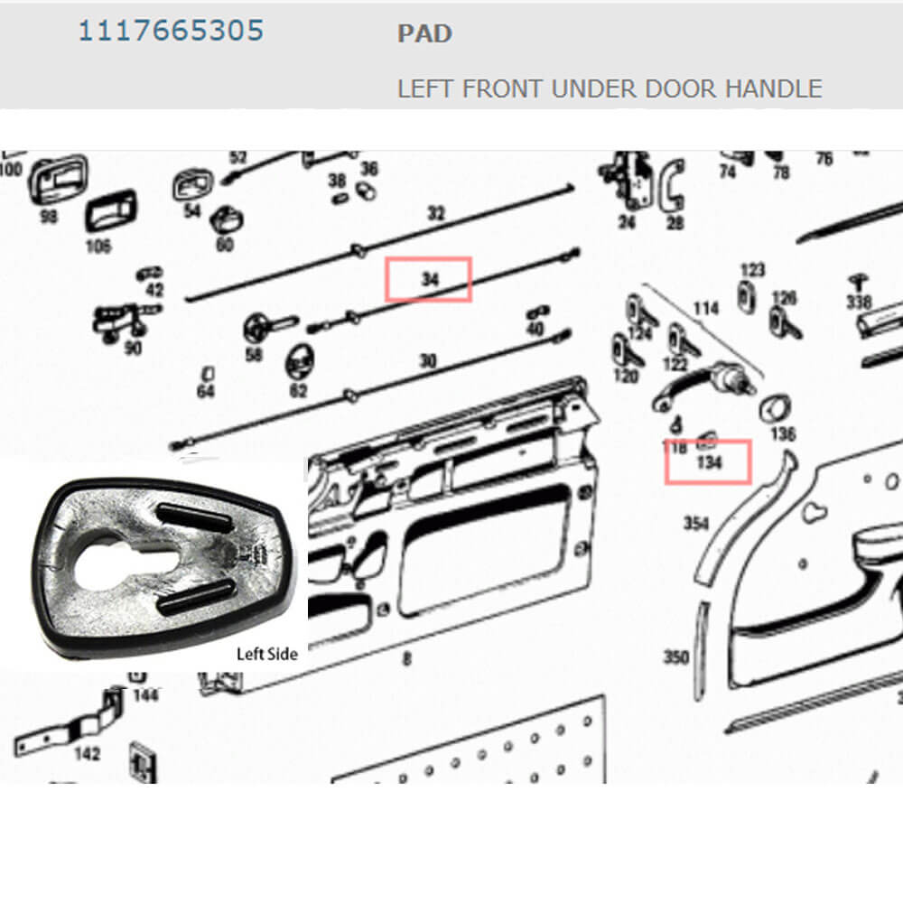 Lai Kam Wah Sdn. Bhd. Specialist in VW Aircooled Parts - 1117665305 - Door Handle Seal