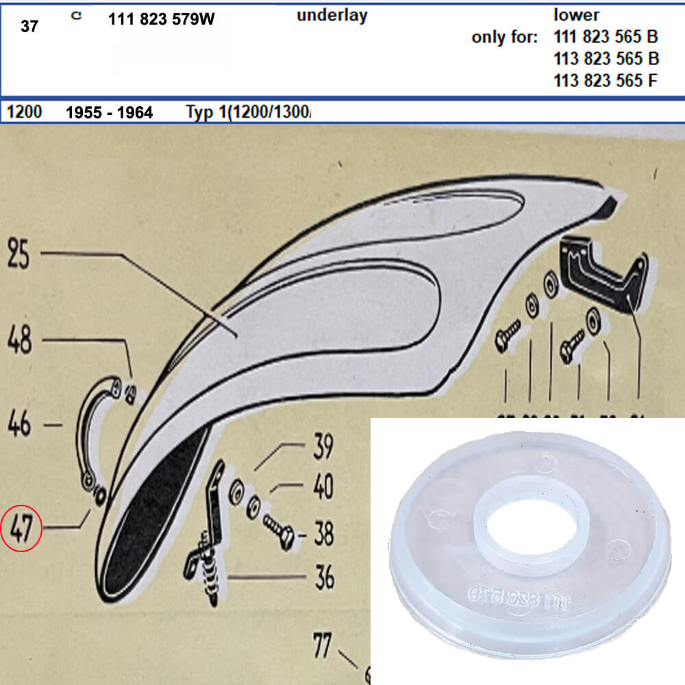 Lai Kam Wah Sdn. Bhd. Specialist in VW Aircooled Parts - 111823579W - Handle base