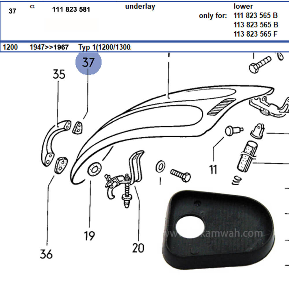 Lai Kam Wah Sdn. Bhd. Specialist in VW Aircooled Parts - 111823581 - Door Packing
