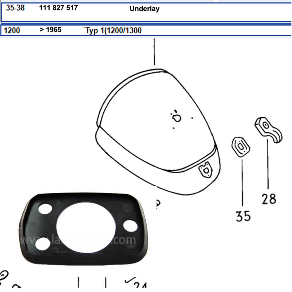 Lai Kam Wah Sdn. Bhd. Specialist in VW Aircooled Parts - 111827517 - Door Packing