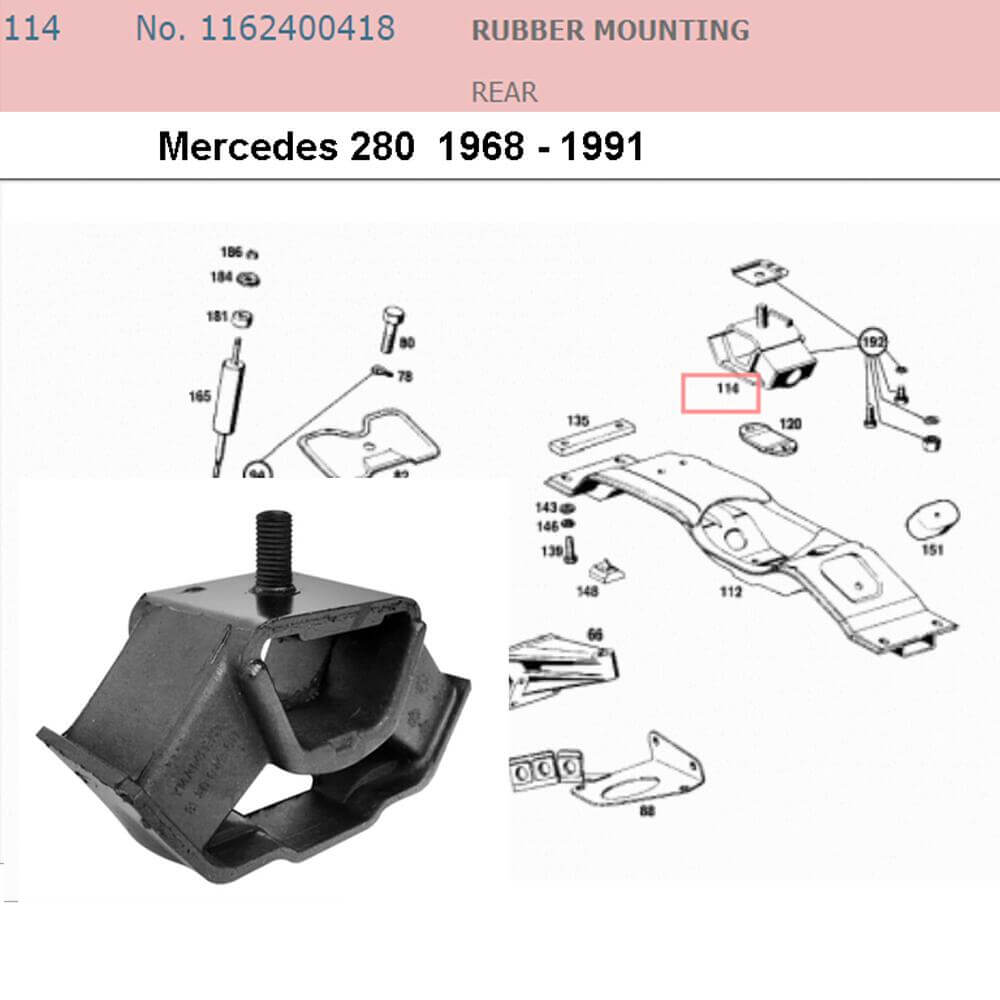 Lai Kam Wah Sdn. Bhd. Specialist in VW Aircooled Parts - 1162400418 - Transmission Mount