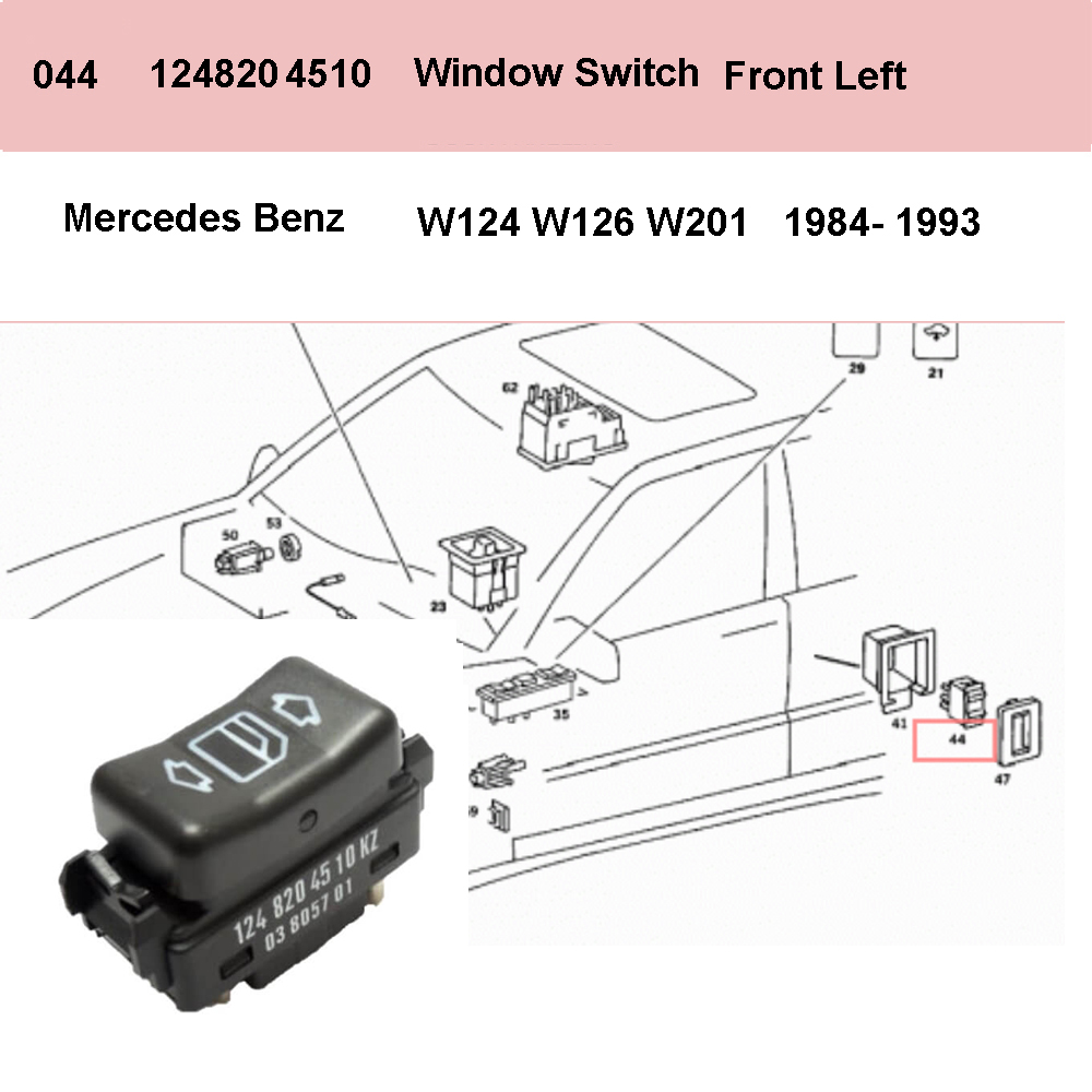 Lai Kam Wah Sdn. Bhd. Specialist in VW Aircooled Parts - 1248204510 - Door Window Switch 