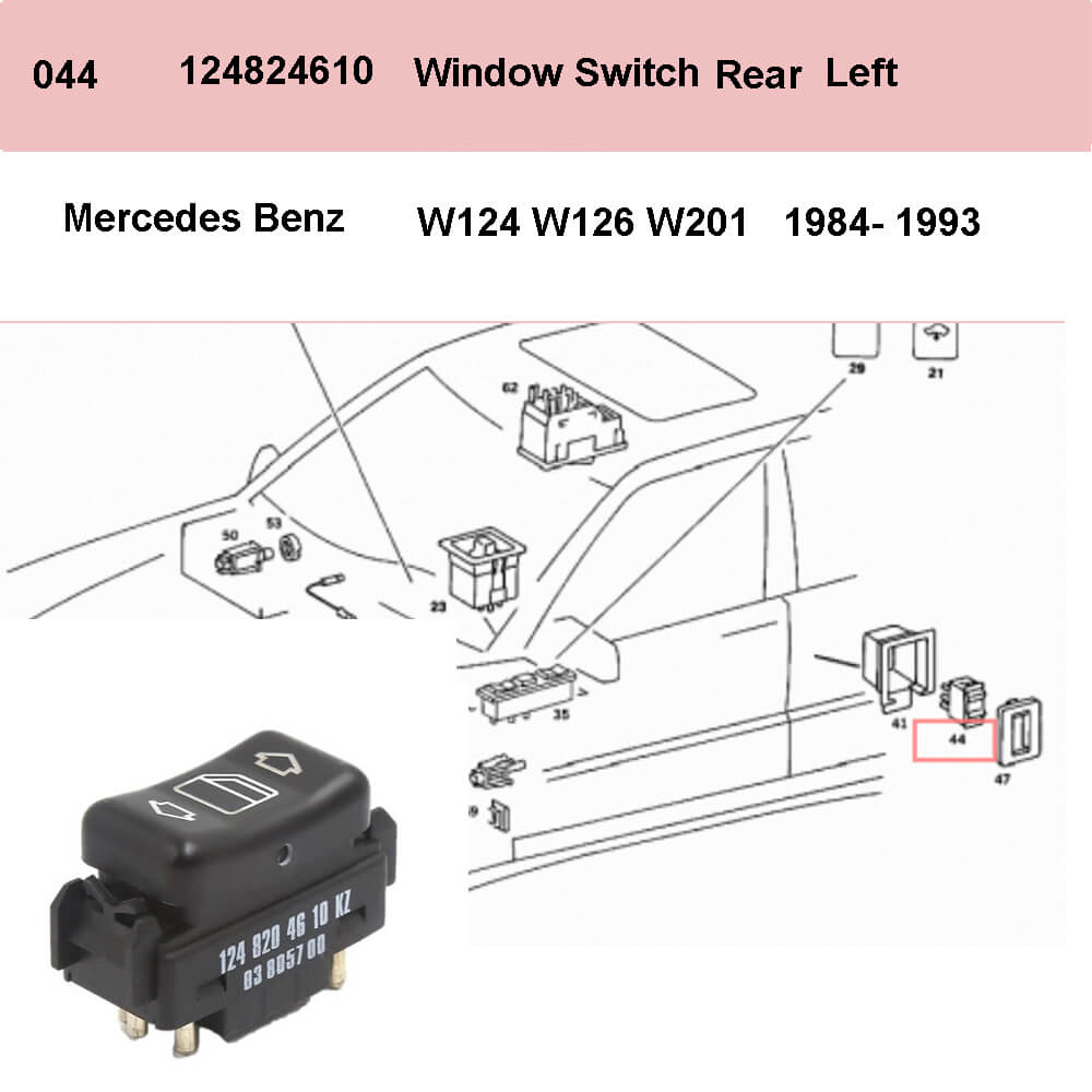 Lai Kam Wah Sdn. Bhd. Specialist in VW Aircooled Parts - 1248204610 - Door Window Switch