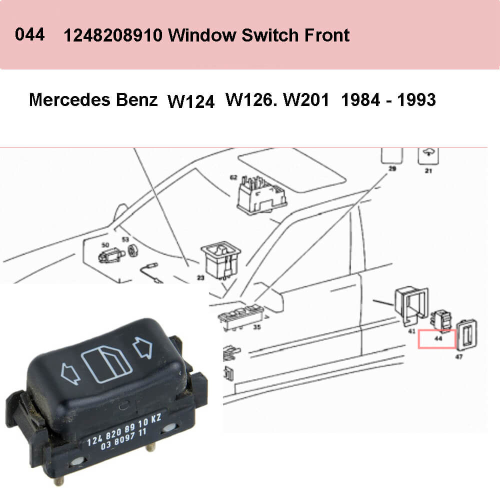 Lai Kam Wah Sdn. Bhd. Specialist in VW Aircooled Parts - 1248208910 - Door Window Switch