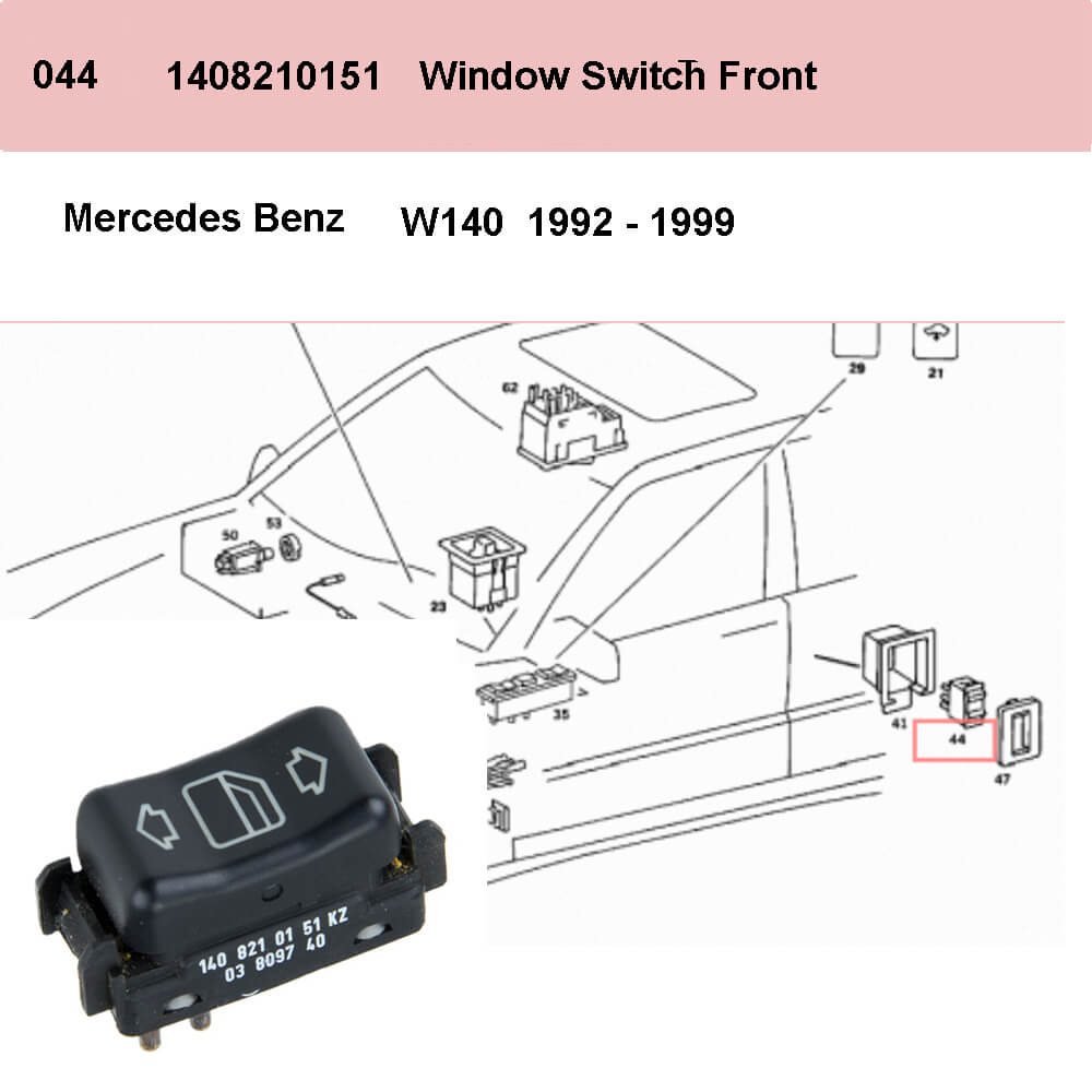 Lai Kam Wah Sdn. Bhd. Specialist in VW Aircooled Parts - 1408210151 - Door Window Switch