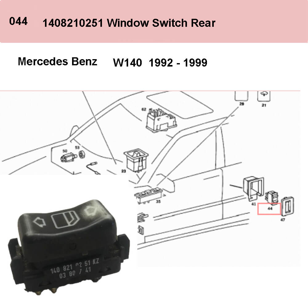 Lai Kam Wah Sdn. Bhd. Specialist in VW Aircooled Parts - 1408210251 - Door Window Switch