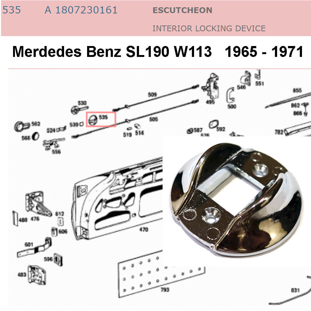 Lai Kam Wah Sdn. Bhd. Specialist in VW Aircooled Parts - 1807230161 - Escutcheon