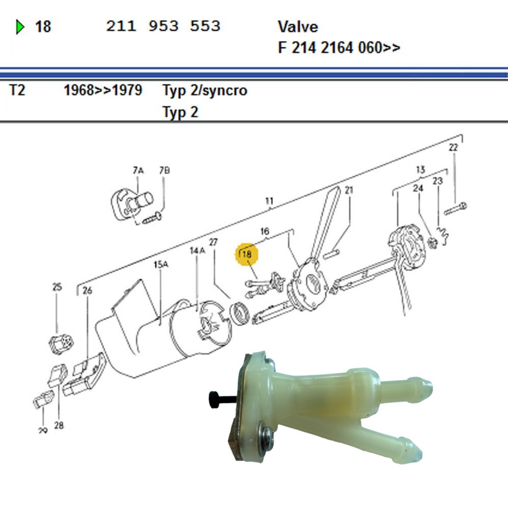 Lai Kam Wah Sdn. Bhd. Specialist in VW Aircooled Parts - 211953553 - Valve Windshield Washer