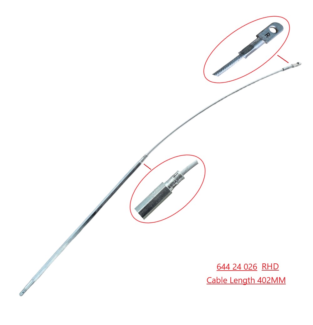 Lai Kam Wah Sdn. Bhd. Specialist in VW Aircooled Parts - 64424026 - Parking Brake Cable - RHD