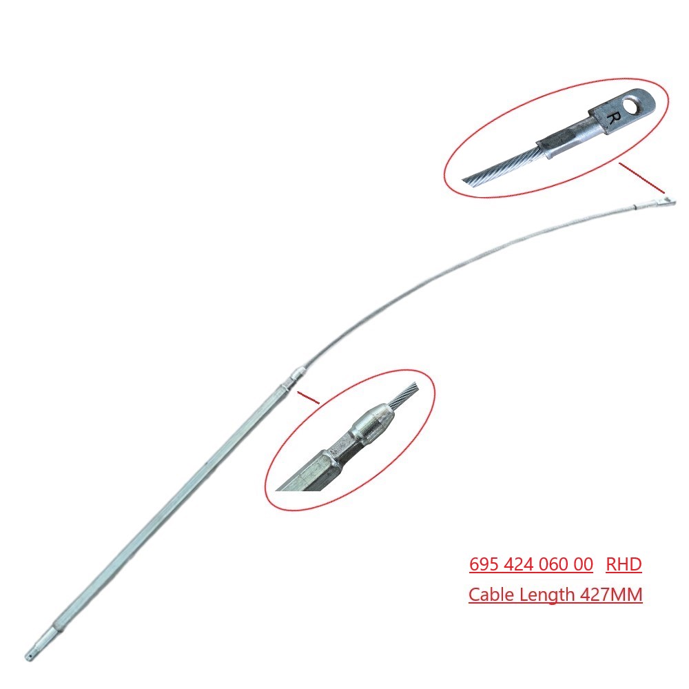 Lai Kam Wah Sdn. Bhd. Specialist in VW Aircooled Parts - 69542406000 - Parking Brake Cable - RHD