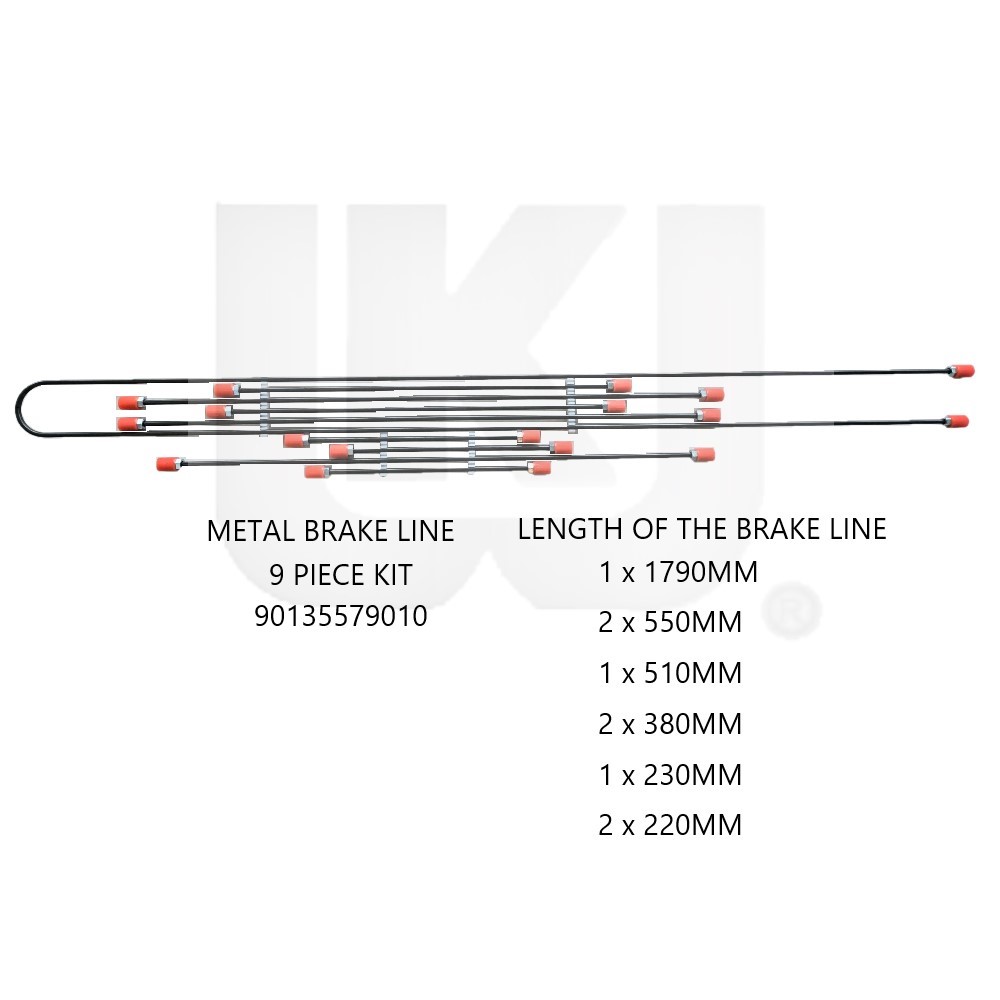Lai Kam Wah Sdn. Bhd. Specialist in VW Aircooled Parts - 90135579010 - Brake Line Kit