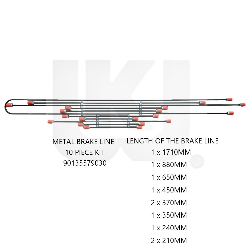 Lai Kam Wah Sdn. Bhd. Specialist in VW Aircooled Parts - 90135579030 - Brake Line Kit
