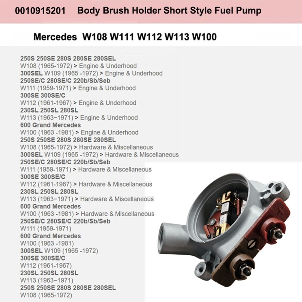 Lai Kam Wah Sdn. Bhd. Specialist in VW Aircooled Parts - 0010915201 - Fuel Pump Brush Holder