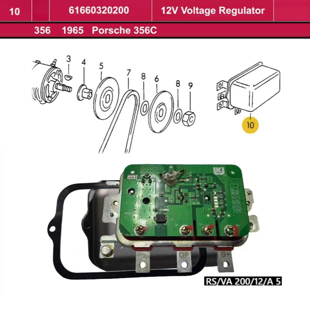 Lai Kam Wah Sdn. Bhd. Specialist in VW Aircooled Parts - 61660320200 - 12V Voltage Regulator