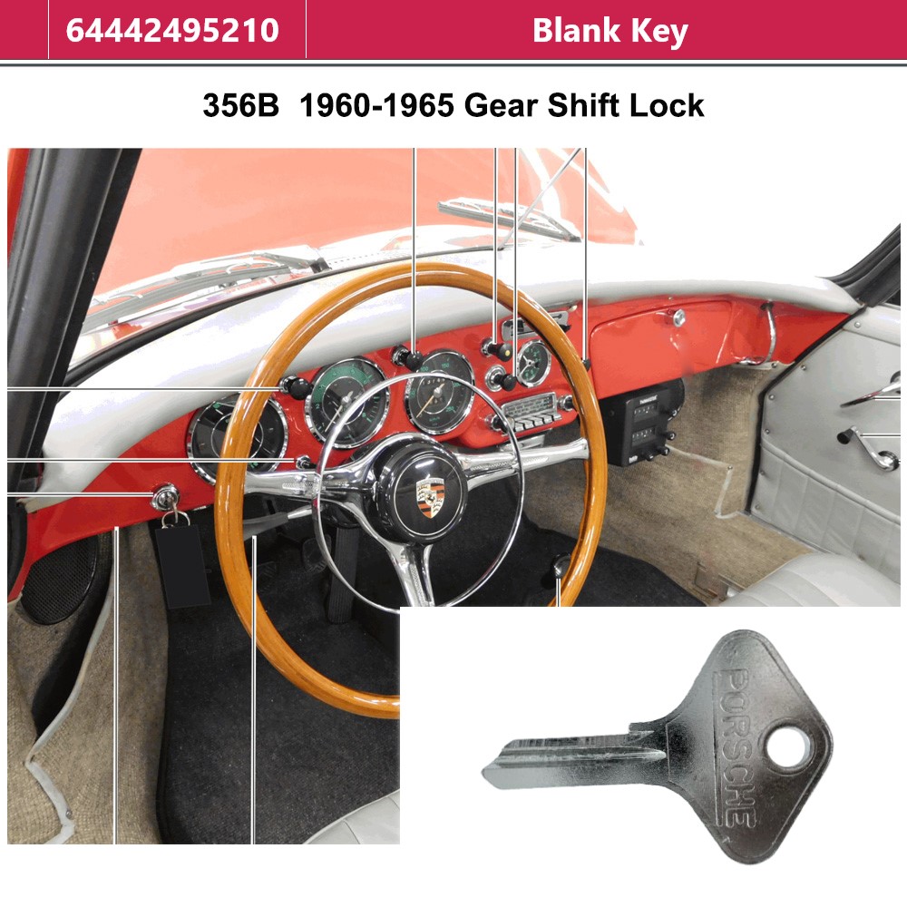 Lai Kam Wah Sdn. Bhd. Specialist in VW Aircooled Parts - 64442495210 - Blank Key - Gear Shift Lock